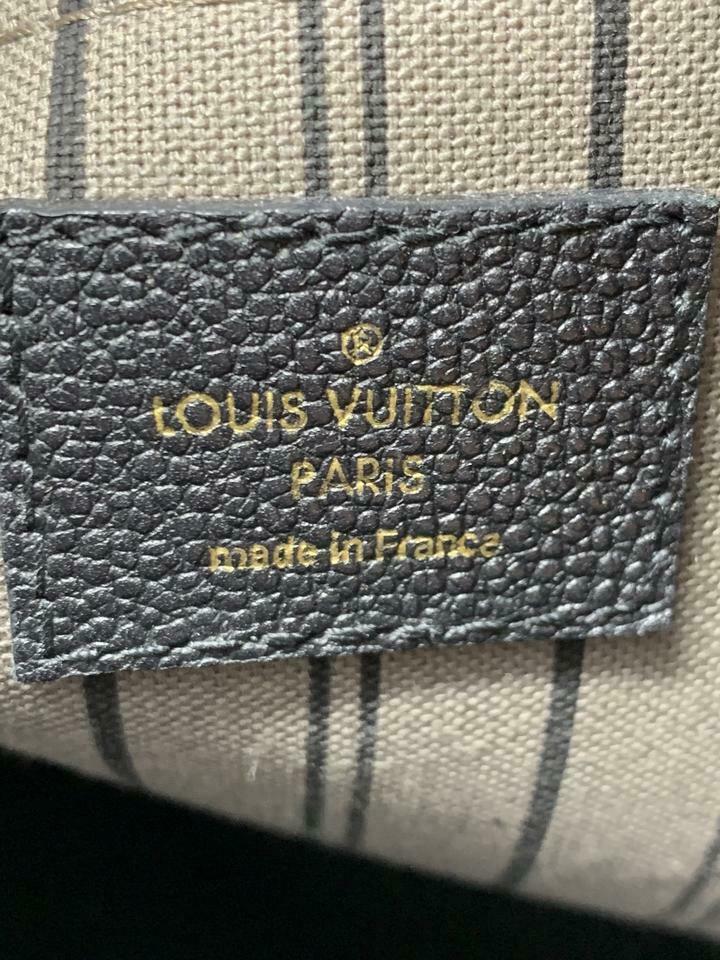 Louis Vuitton Montaigne Black Monogram Empreinte Leather Shoulder Bag