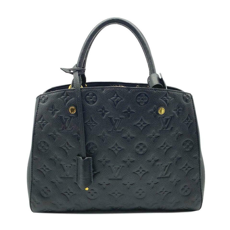 Louis Vuitton Montaigne MM Monogram Empreinte Handbag w/Shoulder Strap