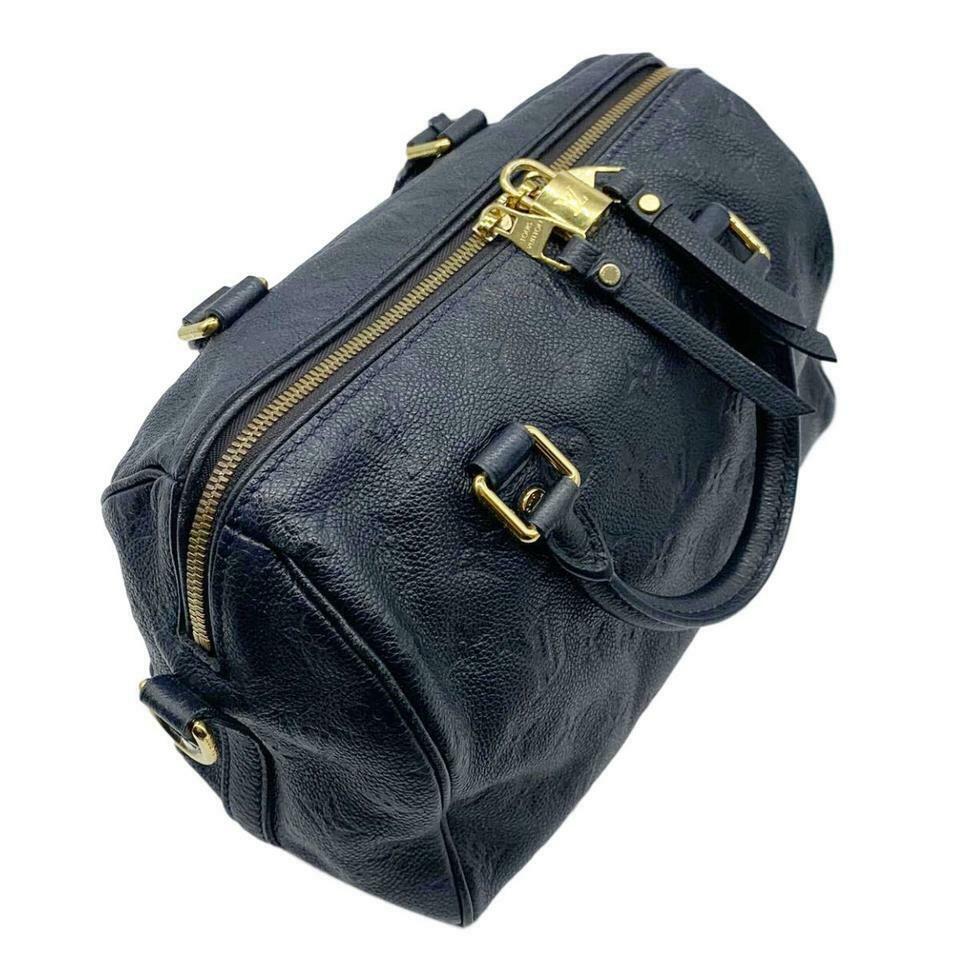 Louis Vuitton Speedy Bandouliere 25 Infini Blue Monogram Empreinte Leather