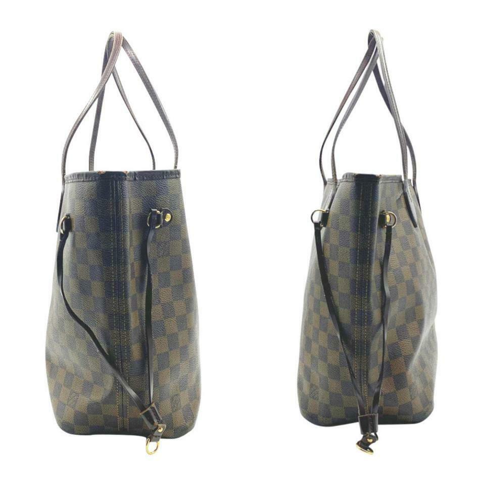 Louis Vuitton Neverfull Mm Brown Damier Ébène Canvas Tote