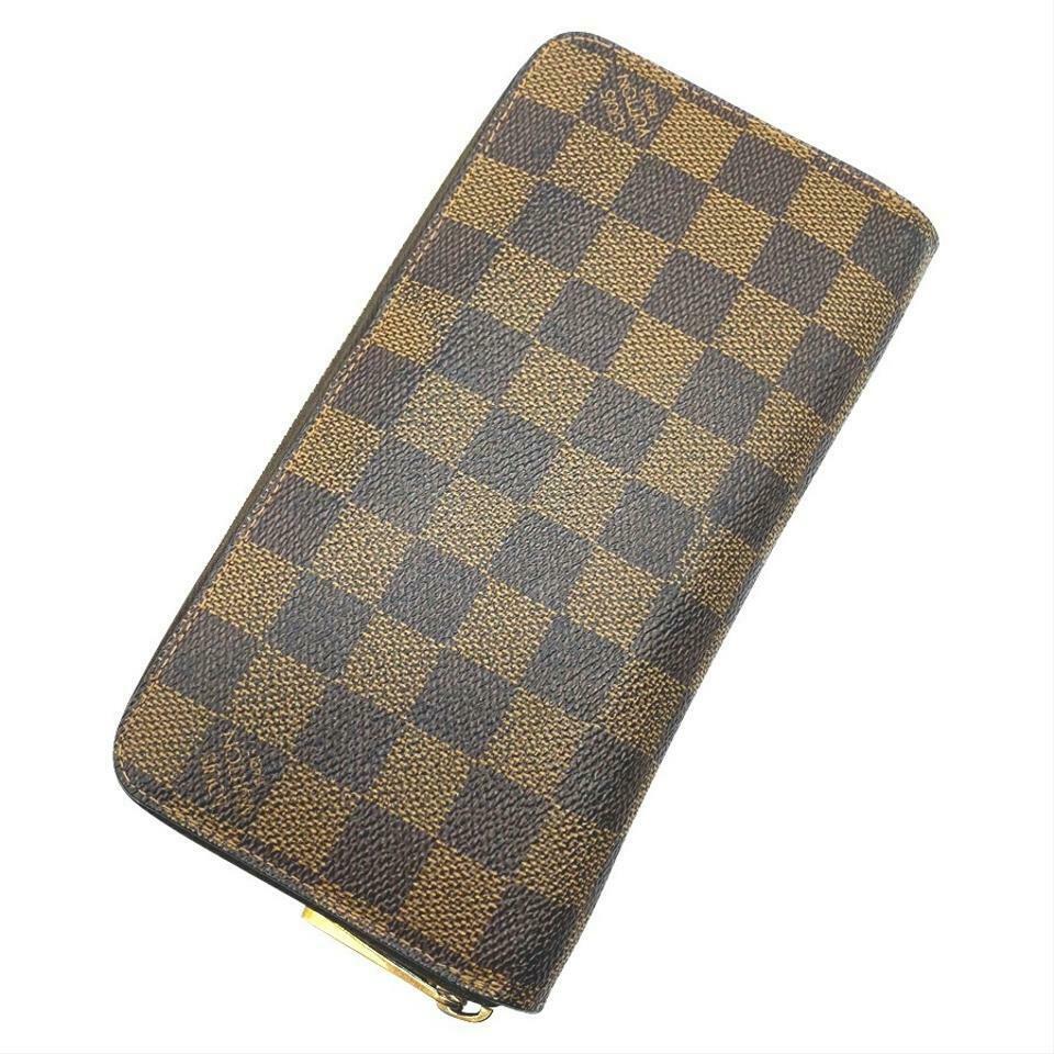 Louis Vuitton Brown Zippy Damier Ebene Wallet