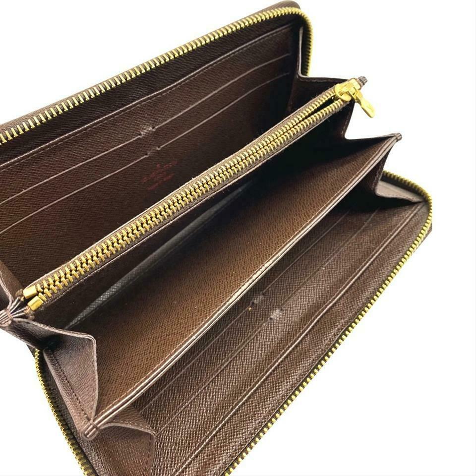 Louis Vuitton Brown Zippy Damier Ebene Wallet