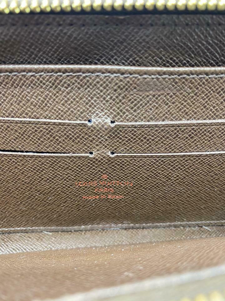 Louis Vuitton Brown Zippy Damier Ebene Wallet
