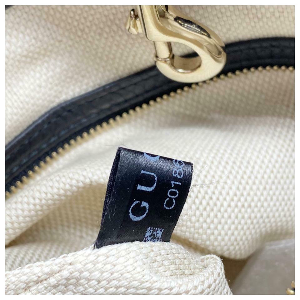 Gucci Soho Pebbled Calfskin Medium Chain Black Leather Shoulder Bag