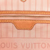 Louis Vuitton Neverfull Damier Azur Tahitienne Mm White Cotton Canvas Tote