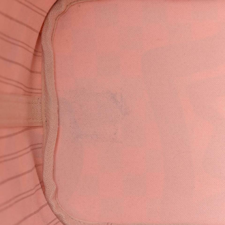 Louis Vuitton Neverfull Damier Azur Tahitienne Mm White Cotton Canvas Tote