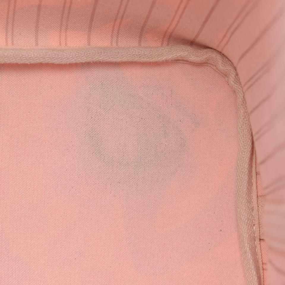 Louis Vuitton Neverfull Damier Azur Tahitienne Mm White Cotton Canvas Tote