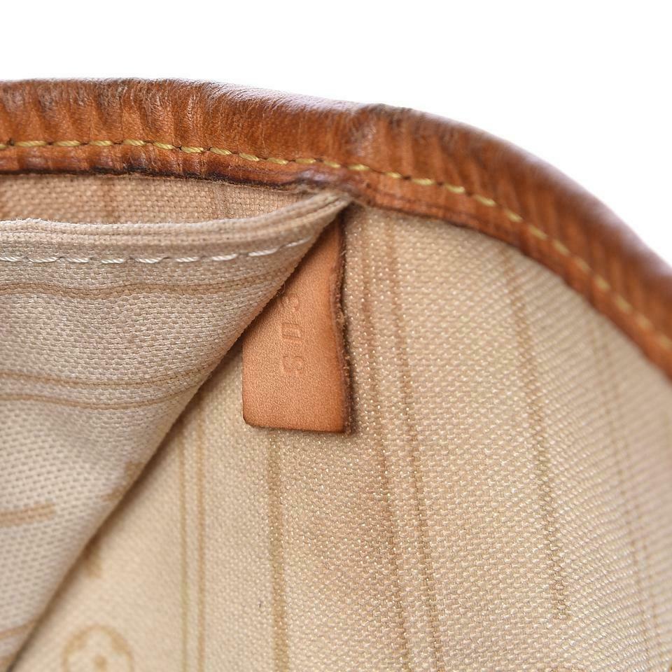 Louis Vuitton Neverfull Damier Azur Gm White Coated Canvas Tote