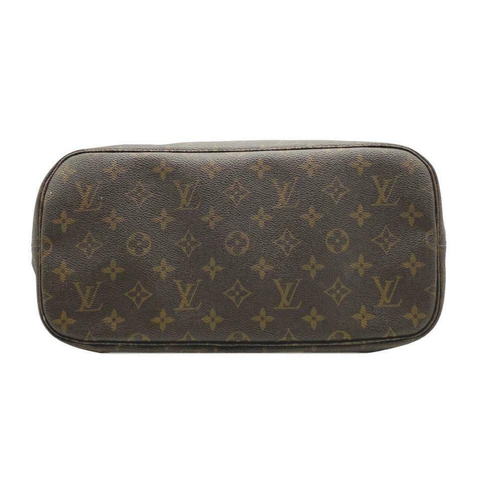 Louis Vuitton Neverfull Bag Mm Brown Monogram Canvas Tote