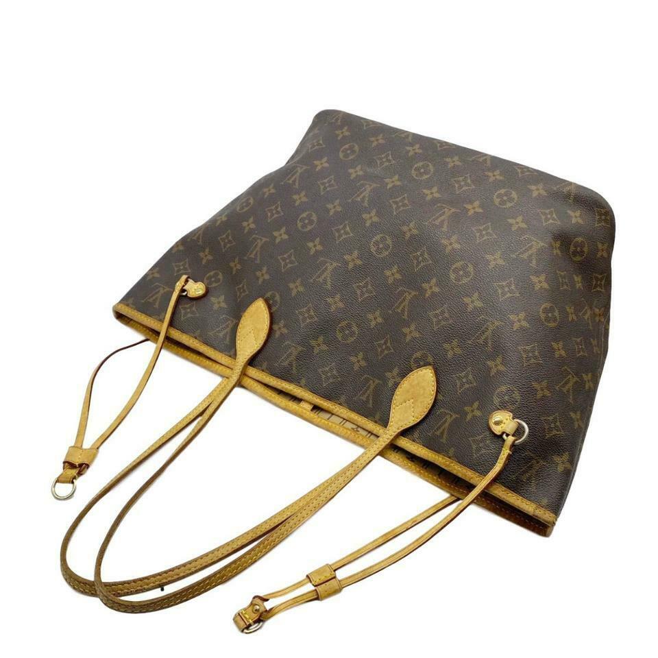 Louis Vuitton Neverfull Bag Mm Brown Monogram Canvas Tote