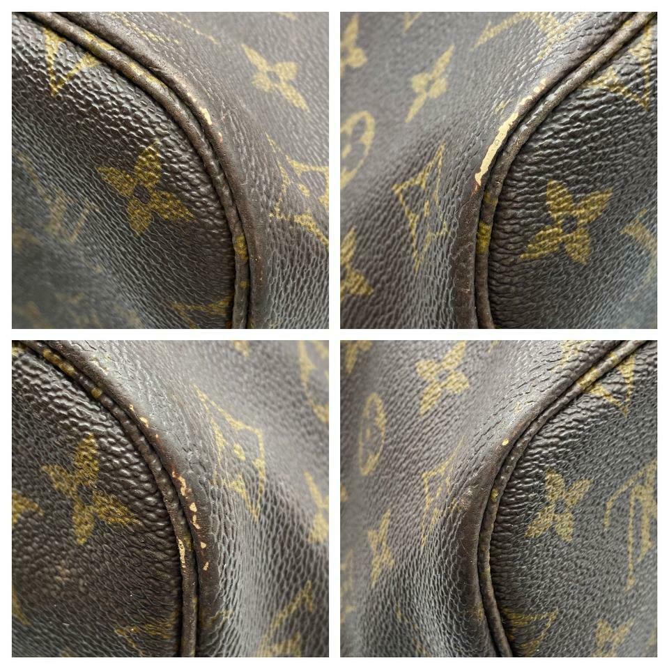 Louis Vuitton Neverfull Bag Mm Brown Monogram Canvas Tote