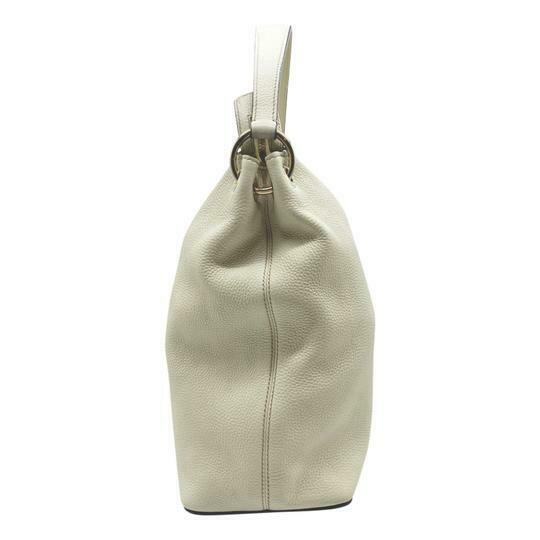 Gucci Top Handle Bag Soho Hobo Convertible Large White Leather Tote