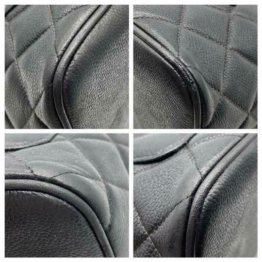 Chanel Medallion Caviar Black Leather Tote