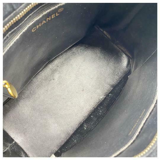 Chanel Medallion Caviar Black Leather Tote