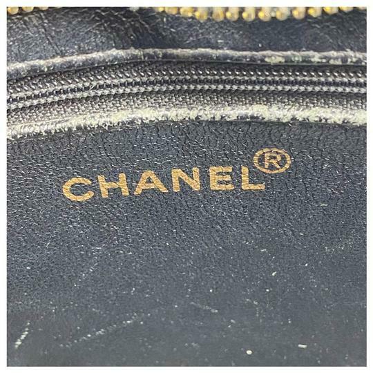 Chanel Medallion Caviar Black Leather Tote