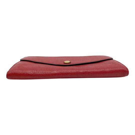 Louis Vuitton Red Long Portefeuille Sarah Reds Monogram Empreinte Wallet