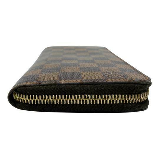 Louis Vuitton Brown Zippy Zip Around Damier Ebene Wallet