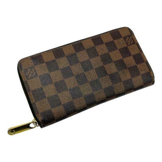 Louis Vuitton Brown Zippy Zip Around Damier Ebene Wallet