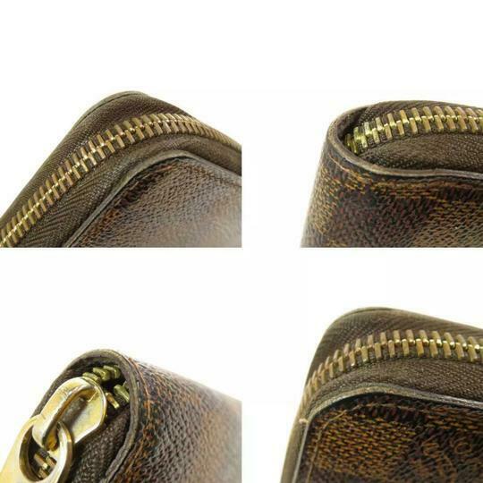 Louis Vuitton Brown Zippy Zip Around Damier Ebene Wallet