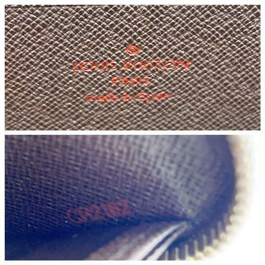 Louis Vuitton Brown Zippy Zip Around Damier Ebene Wallet