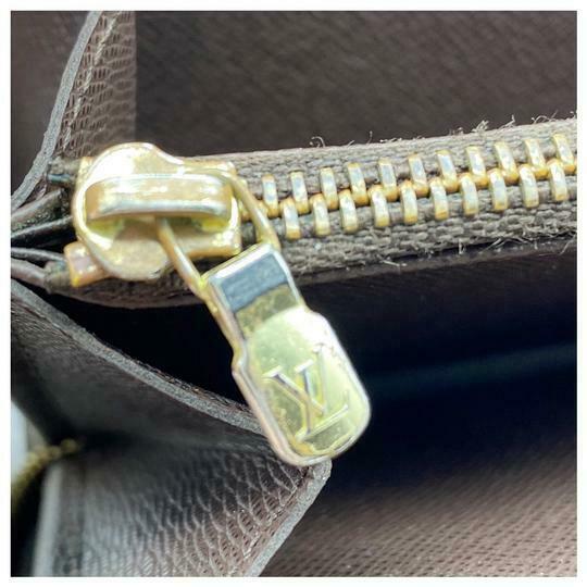 Louis Vuitton Brown Zippy Zip Around Damier Ebene Wallet