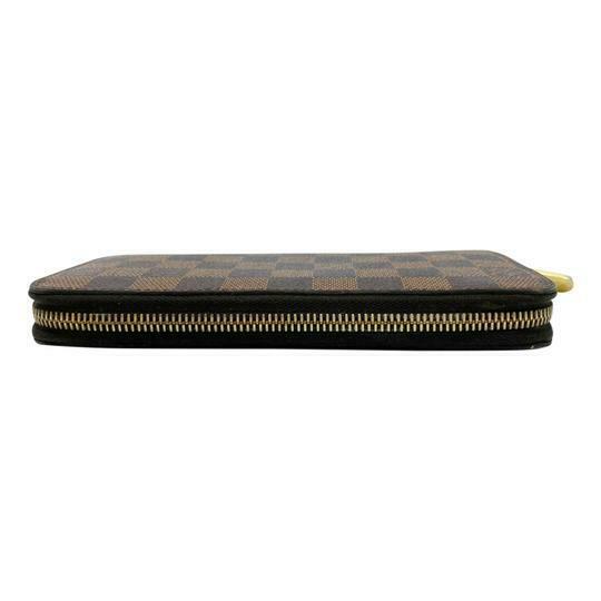 Louis Vuitton Brown Zippy Zip Around Damier Ebene Wallet