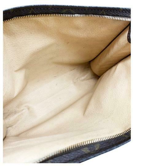 Louis Vuitton Poche Monogram Toilette 26 Travel Brown Canvas Clutch