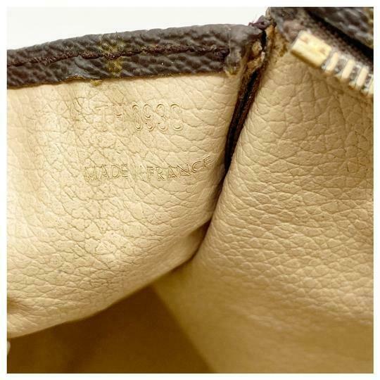 Louis Vuitton Poche Monogram Toilette 26 Travel Brown Canvas Clutch