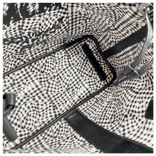 MCM Medium Reversible Black Coated Canvas Tote