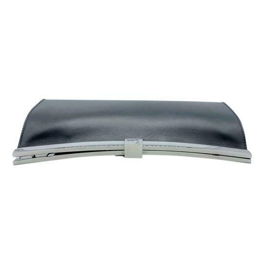 Christian Louboutin Clutch Palmette Calfskin Frame Black Leather Shoulder Bag