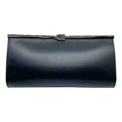 Christian Louboutin Clutch Palmette Calfskin Frame Black Leather Shoulder Bag