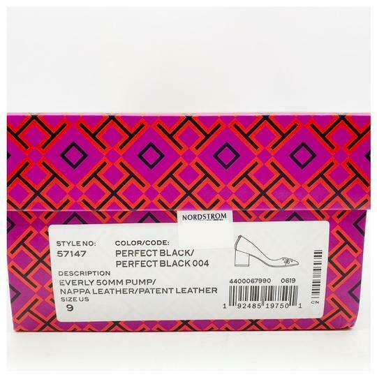 Tory Burch Black Everly Cap Toe Pumps