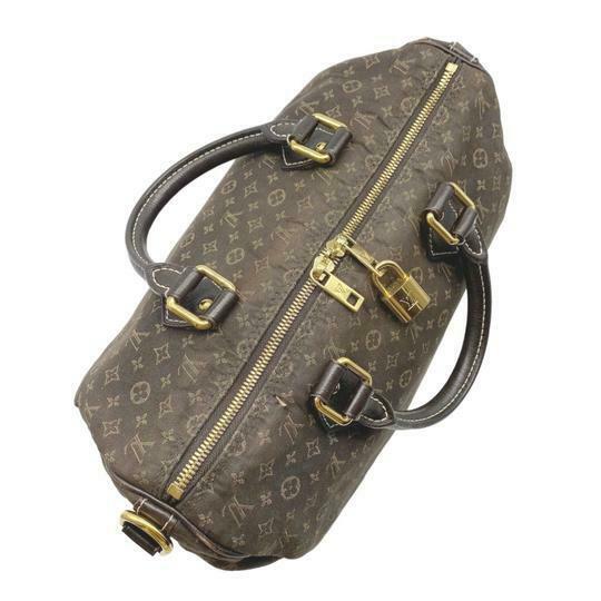 Louis Vuitton Speedy Bandouliere 30 Fusain Brown Monogram Idylle Canvas Cross Body Bag