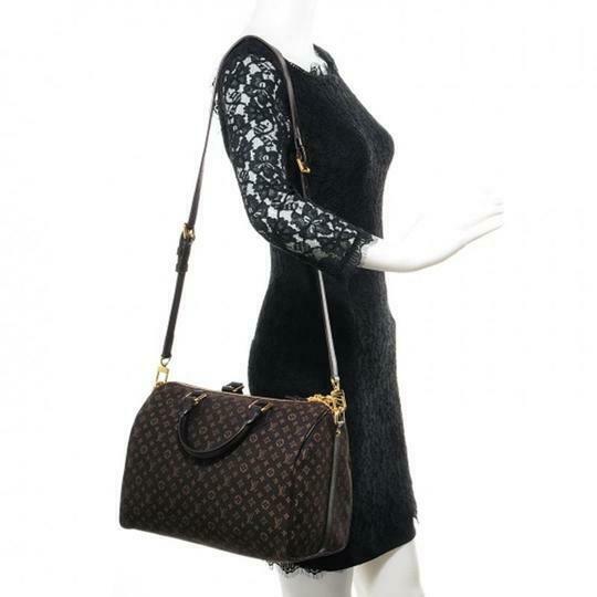 Louis Vuitton Speedy Bandouliere 30 Fusain Brown Monogram Idylle Canvas Cross Body Bag