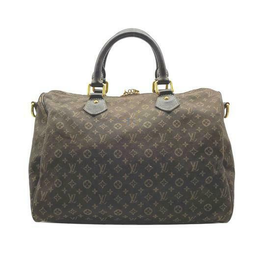 Louis Vuitton Speedy Bandouliere 30 Fusain Brown Monogram Idylle Canvas Cross Body Bag