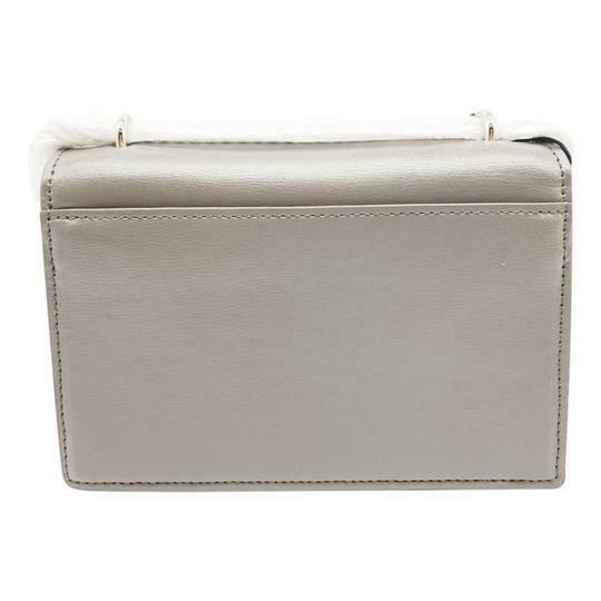 Saint Laurent Monogram Sunset Chain Wallet Calfskin Earth Grey Leather Shoulder Bag