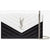 Saint Laurent Envelope Chain Wallet White Monogram Quilted Black Leather Cross Body Bag