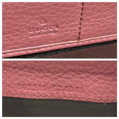Gucci Pink Soho Pebbled Calfskin Zip Around Wallet