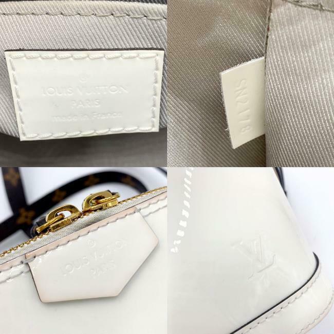 Louis Vuitton Alma Monogram Mini Snow White Miroir Vernis Leather Shoulder Bag