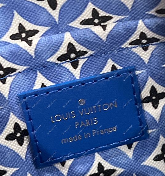 Louis Vuitton Neverfull MM Pochette Watercolor By the Pool Blue