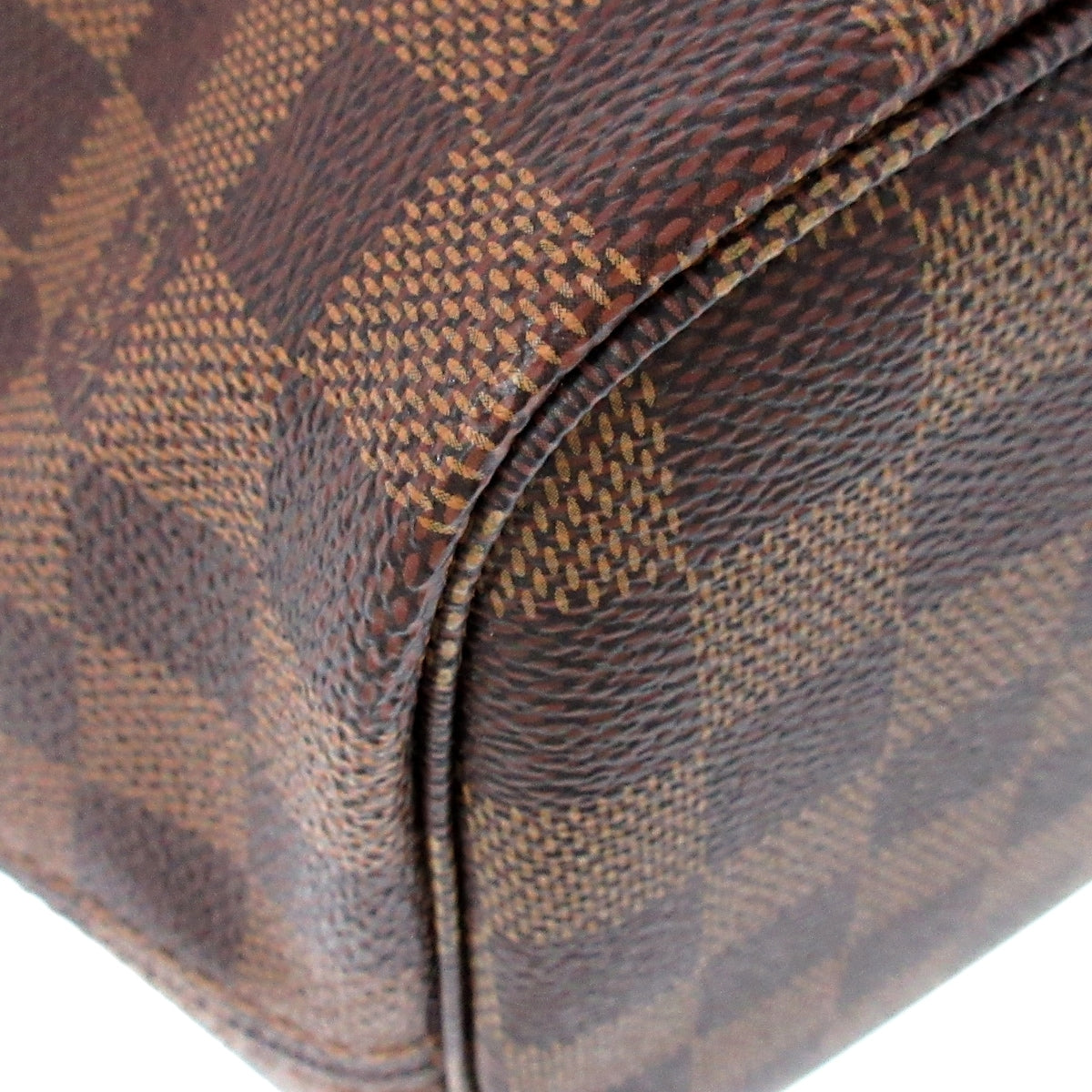 LOUIS VUITTON Neverfull MM Damier Tote Bag N41358 Ebene Damier Canvas
