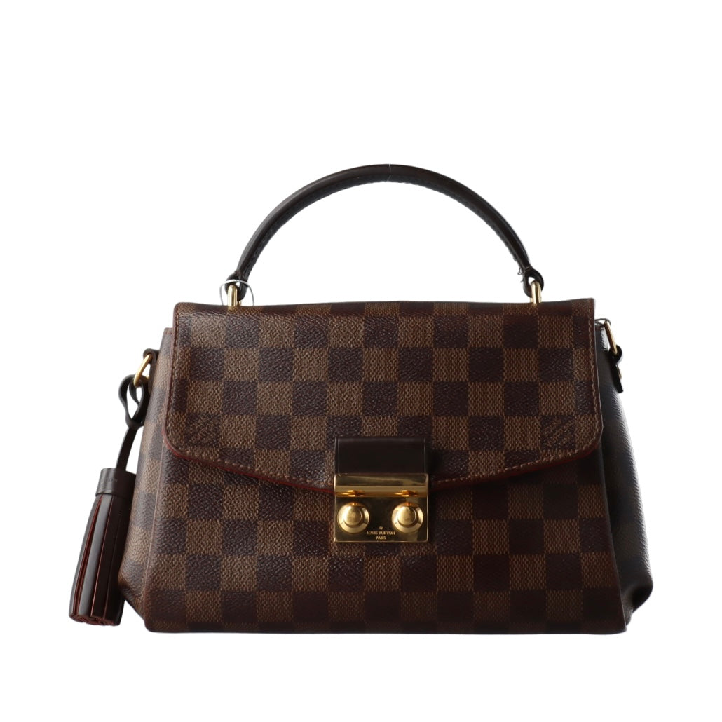 Used LOUIS VUITTON Damier Ebene Croisette