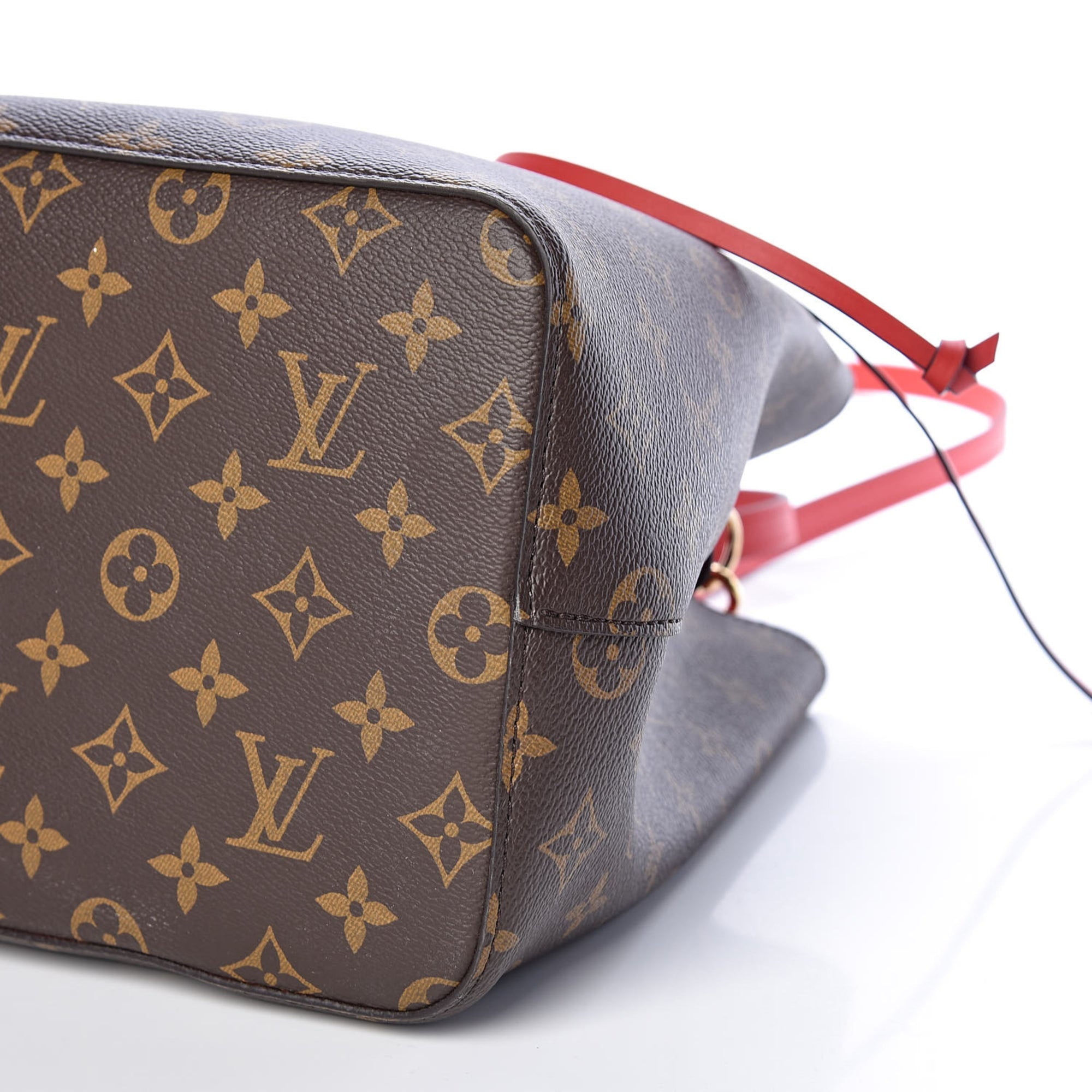 Louis Vuitton Neonoe Coquelicot Brown Monogram Canvas Shoulder Bag