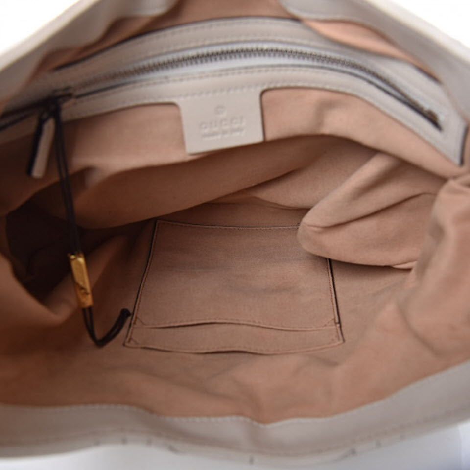 Gucci Dionysus Calfskin Quilted Small White Leather Hobo Bag