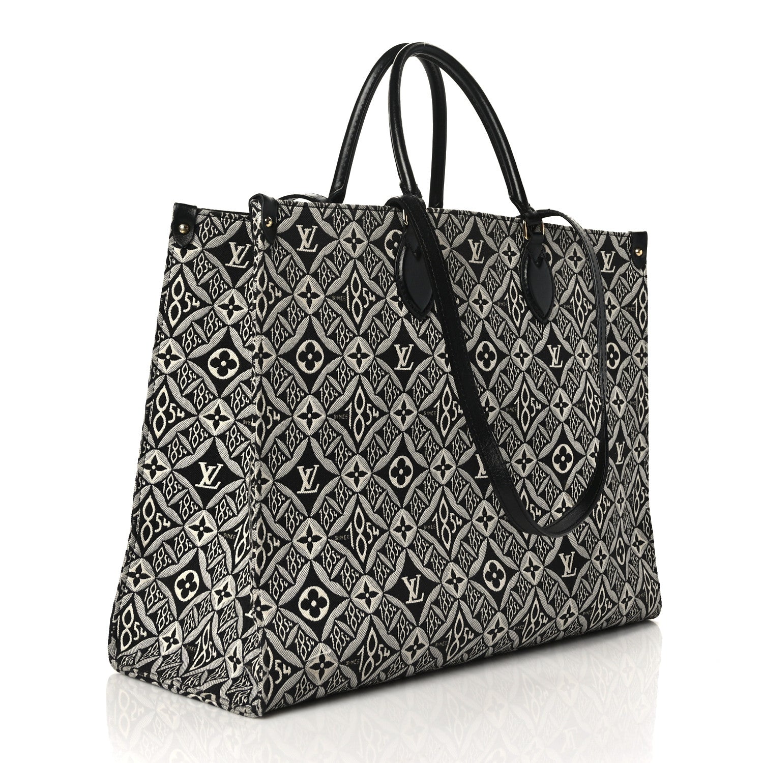 LOUIS VUITTON Jacquard Since 1854 Onthego GM Grey