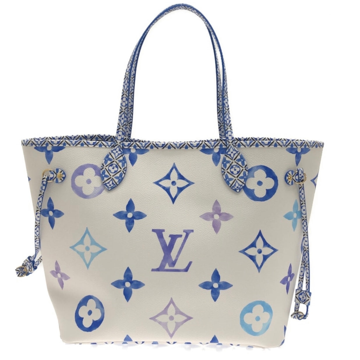 LOUIS VUITTON Neverfull MM By the Pool Tote Bag M22979 Blue Monogram C -  MyDesignerly