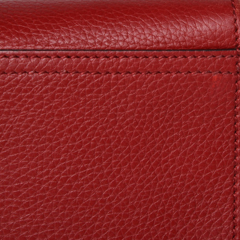 Gucci GG Marmont Top Handle Calfskin Small Red Leather Shoulder Bag