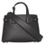 Burberry Small Banner Black Perforated Leather Tote House Check