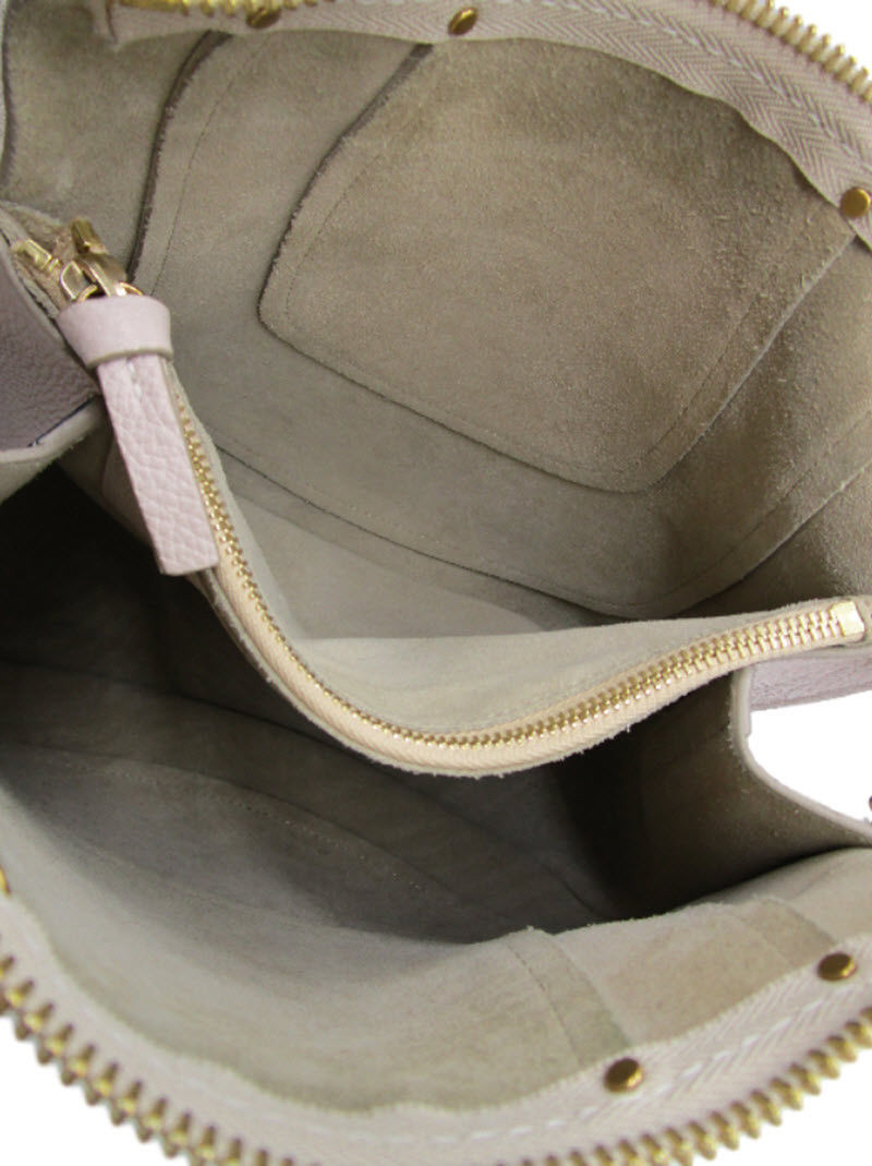 Chley Small Hayley Ivory Beige Abstract White Leather Hobo Gold Hardware $1890 - MyDesignerly