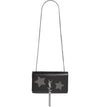 Saint Laurent Monogram Kate Monogram Medium Tassel Stars Black Calfskin Leather